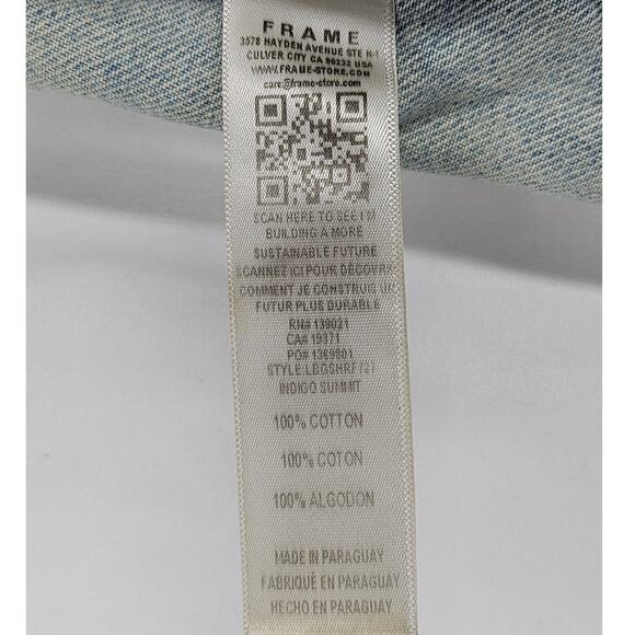 FRAME WOMEN’S LE BRIGETTE ACID WASH DENIM CUTOFF HEM SHORT SIZE 25 – 100% COTTON - Picture 8 of 9